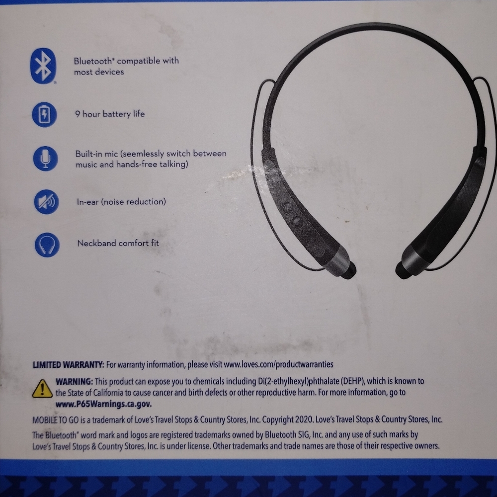 Mobile to Go - Bluetooth earbuds Neckband